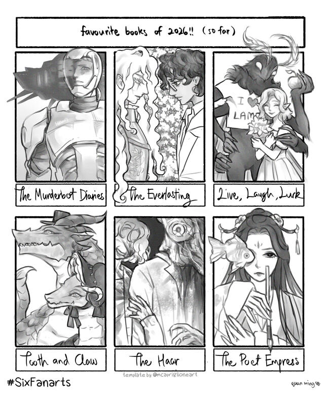 Six Fanarts of Favourite Books